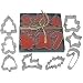 R & M Christmas 8 Piece Cookie Cutter Set