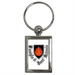 Saint Anthony Family Metal Key Chain