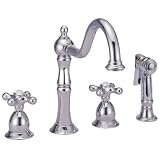Belle Foret Stainless Steel Kitchen Cross Handle Faucet