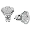4 GU10 energy saving LED light bulbs Quality Long life Maxim brand. Only 1.8 watts power usage.
