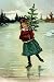 12 X 18 Stretched Canvas Poster Christmas Ice Skate