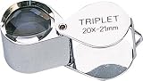 TRIPLET 20X MAGNIFYING LOUPE WITH COLOR CORRECTED LENS 20x Power