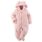 カーターズ Carter's ロンパース 防寒 カバーオール フード付 かわいい耳付き 長袖 女の子 ポリエステル100% 冬 Hooded Sherpa Bunting 9M (67-72cm)
