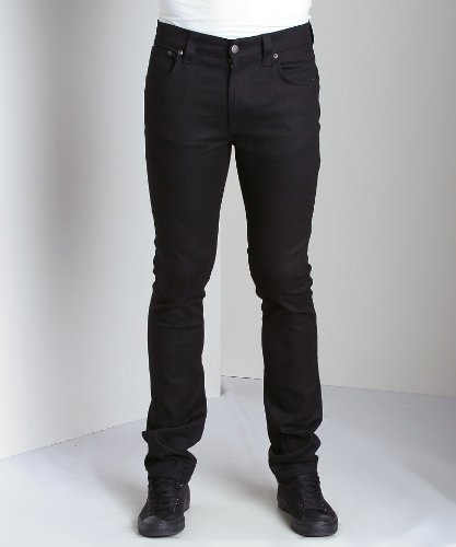 Nudie Jeans Men's Thin Finn Organic Black Ring Jeans