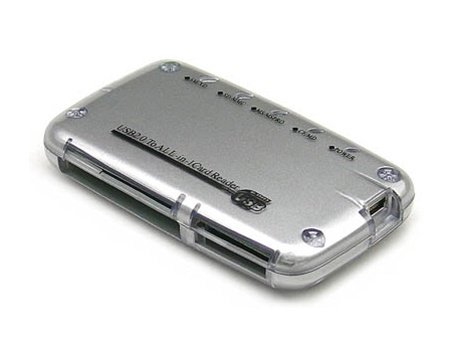 GoHardDrive Pocket Size USB 2.0 All-in-1 Card Reader & Writer for PC & MAC - Retail