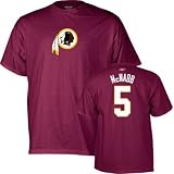 Donovan McNabb Burgundy Reebok Name and Number Washington Redskins T-Shirt