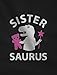 TeeStars - Sister Saurus - Cute Gift for Big Sister Girls T-Rex Kids T-Shirt