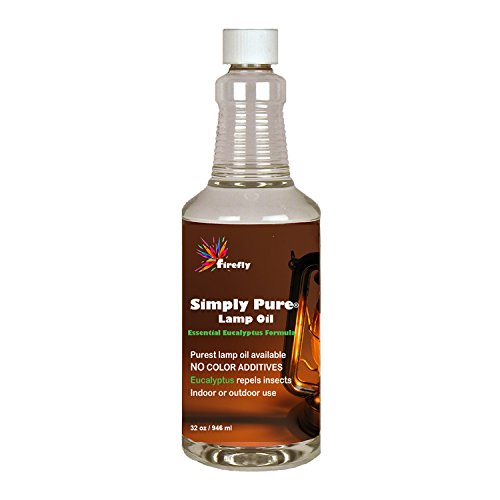 Firefly Eucalyptus Paraffin Lamp Oil 32 oz Odorless Base & Smokeless Ultra Clean Burning