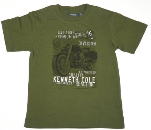 Kenneth Cole Reaction Boys 4-7 Tee Shirt Green Globe