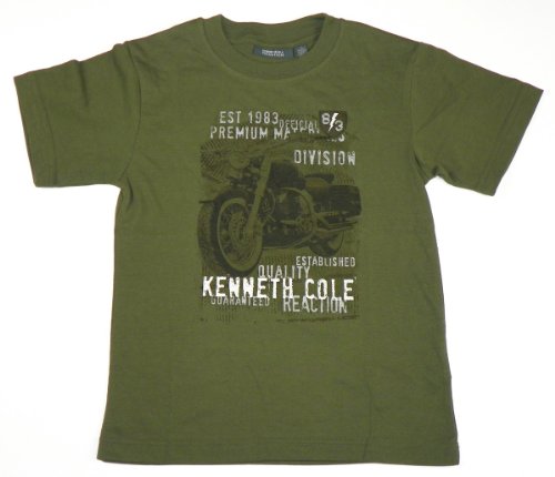 Kenneth Cole Reaction Boys 4-7 Tee Shirt Green Globe