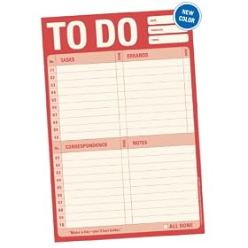 Knock Knock Note Pad, Red To Do: Office Products