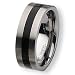 Tungsten Carbide Ring with Black Enamel (8.0 mm) - Sizes 7-13