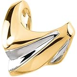 14K Two Tone Gold Chain Slide