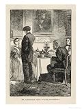 Mr. Harthouse Dines at the Bounderbys, Giclee Art Poster Print by Frederick Walker, 18x24