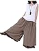 Mordenmiss Women's Casual Loose Fit Layers Wide Leg Pants Khaki, One Size