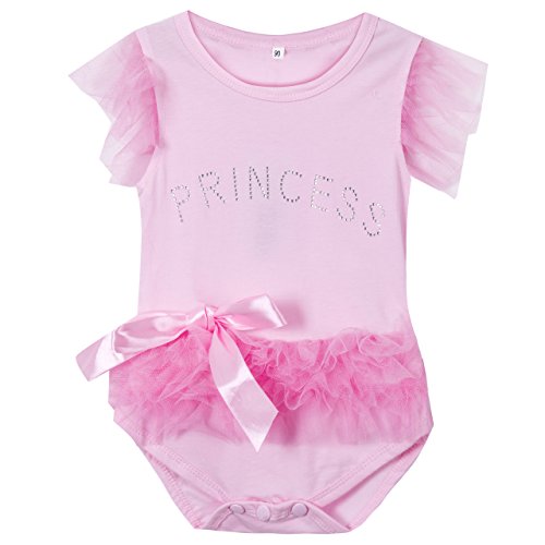 Infant kids baby girls romper jumpsuit bodysuit clothin…