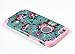 iPhone 6, DandyCase 2in1 Hybrid High Impact Hard Vintage Sea Green Floral Pattern + Pink Silicone Case Cover for Apple iPhone 6 (4.7