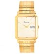 Gold Tone Dress Champagne Dial Expansion Bracelet By Bulova