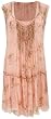 PRINTED CRINKLE SILK CHIFFON DRESS