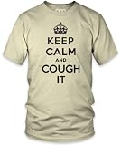 Keep Calm and Cough It (Black) Fine Jersey T-Shirt