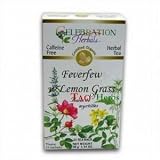 Celebration Herbals Teabags Herbal Tea Feverfew Lemongrass Organic -- 24 Herbal Tea Bags