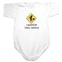 Baby Bodysuit White " Cambodian Baby Working " Cambodia Country