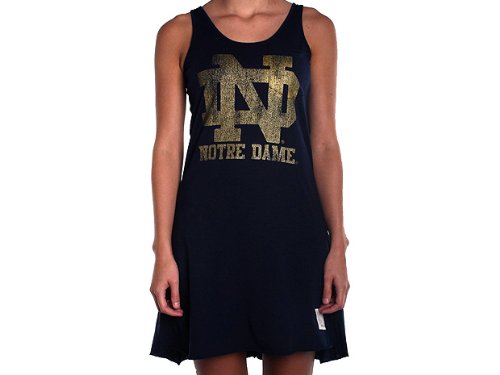 New Retro Brand RB1730 Notre Dame ND Navy M Womens Dress $42