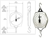 Mechanical Hanging Scale - Plastic Case - 22 lb. Capacity x 2 oz. Resolution