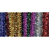 Pipe Cleaners Assorted Tinsel 12 Inch 25/Pk