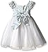 Laura Ashley London Girls' Brocade and Tulle Dress