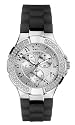 Guess Prism Silicon Bracelet Swarovski Ladies Watch I11040L1