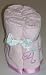 Aussino 6 Pack Monogram Washcloth (Rose/Magenta-A)
