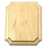 Basswood Wide Edge Plaque-8 Inch x10 Inch x3/4 Inch /French Corner