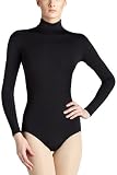 Capezio Women's Turtleneck Long Sleeve Leotard,Black,Large