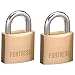 Master Lock 1830T Solid Body Padlock, 1-3/16-Inch, 2-Pack