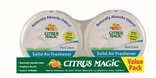 See Citrus Magic 2-Pack Solid Air Freshener, 8-Ounce, Linen