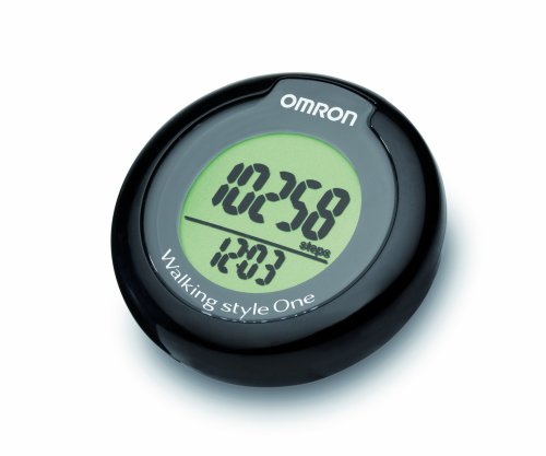 Omron Walking Style One - Pedometer Black - with Step Counter Sensor Technology