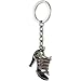 Purple High Heeled Shoe Sandal Key Chain, Key Ring, Key Holder, Key Tag , Key Fob, w/ Multi Color Brilliant Cut Swarovski Crystals, 4" tall