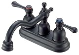 Danze D306257BS Opulence Double-Handle Centerset Lavatory Faucet, Black Satin