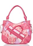 Designer Fashionable Serpent and Sequins Chic Satchel from Hot Fash Bag - FASHIONISTA Fuchsia