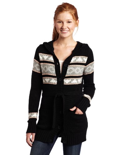 Rip Curl Womens Nomad Cardigan, Black, Large