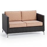 Metropolitan Outdoor Loveseat Cushions - Sailcloth Sahara - Frontgate, Patio Furniture