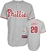 Raul Ibanez Jersey: Adult 2009 Majestic Road Grey Replica #29 Philadelphia Phillies Jersey - Medium
