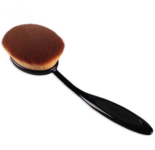Natural Makeup Brushes New Big Oval Tooth Brush Style Foundation Makeup Air Brush Loose Powder Synthetic Hair Brush Big One