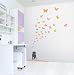 Easy Instant Decoration Wall Sticker Decal - Kittens Can See Color Too (Butterflies)