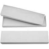 Halulu Pack of 20 Pcs Jewelry Gift Boxes Cotton Filled Jewelry Displays - Available in White & Natural Kraft (8 x 2 x 7/8", White)