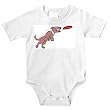 Baby clothes with running, dog, toy, catching, brown