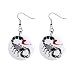 1 Inch Button Earrings of Tribal Scorpion