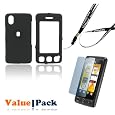 Black Durable Hard Protector Cover Case + LCD Screen Protector skin shield for LG KP500 Cookie + FREE SF Planet Neckstrap !