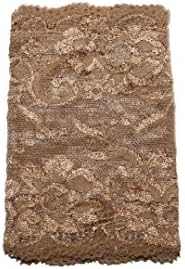 Wide Stretch Lace for Headband Lingerie Arm Warmer and Leg Warmer (Coco Brown)
